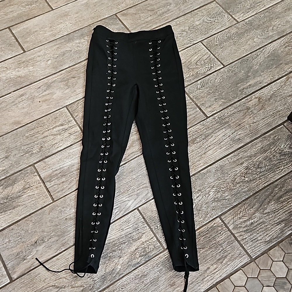 Shein Lace Up Pants Size Small